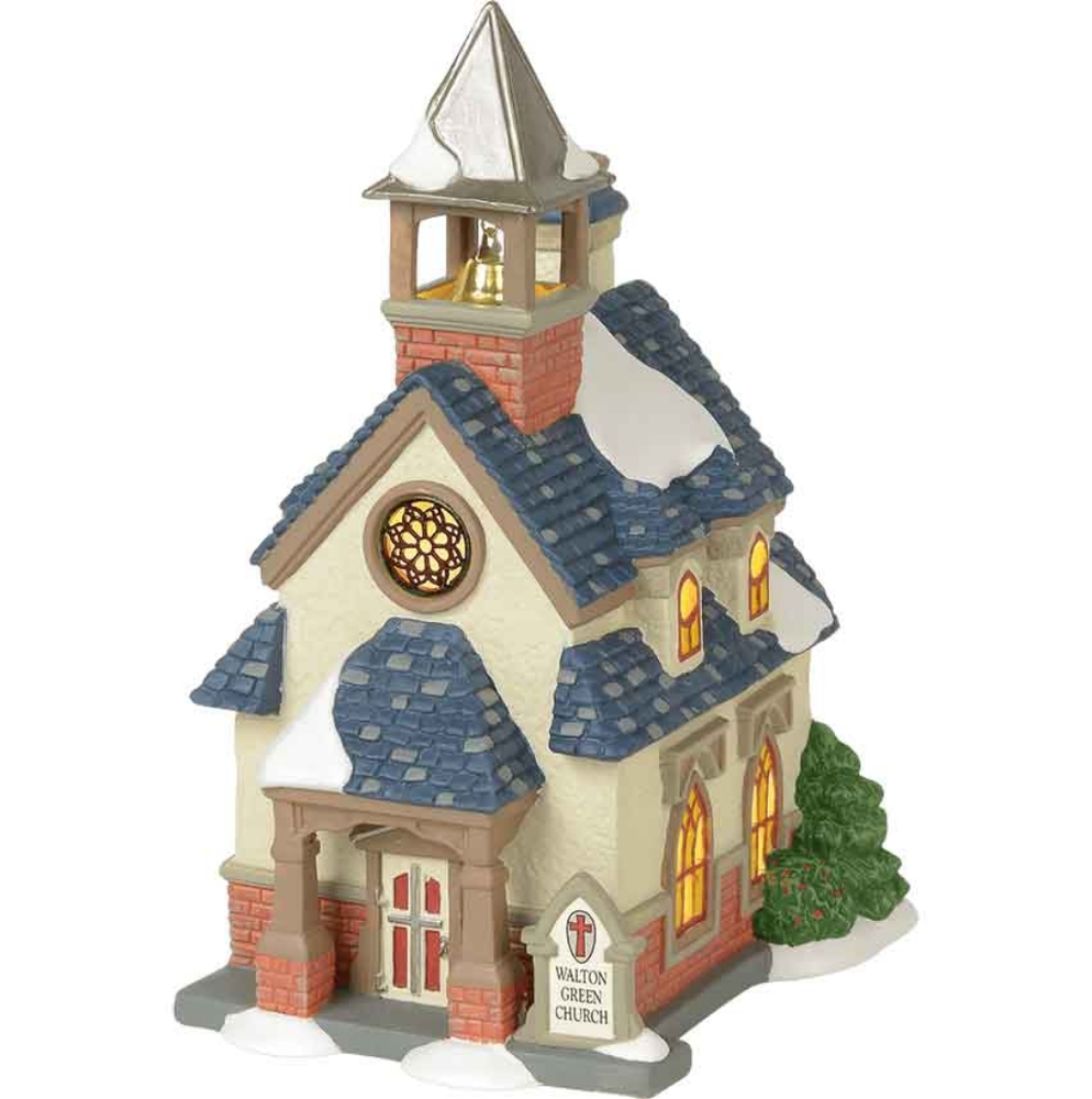Dept 56 Walton Green Church New England Village Series #6000607 Steeple Bells